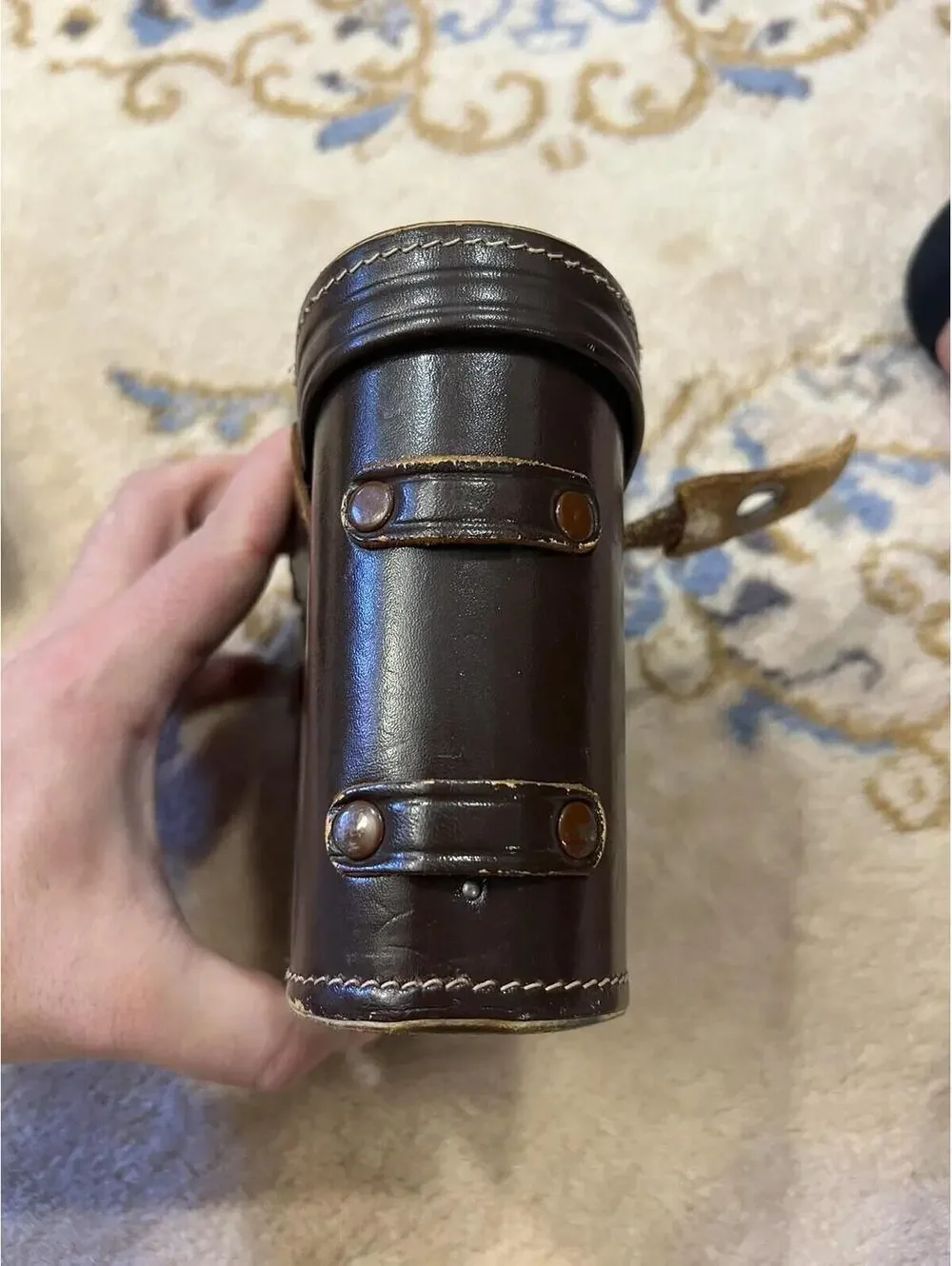 Rare Vtg Asahi Pentax Honeywell 8 x 30 7.5 Prism Coated Binoculars Leather Case
